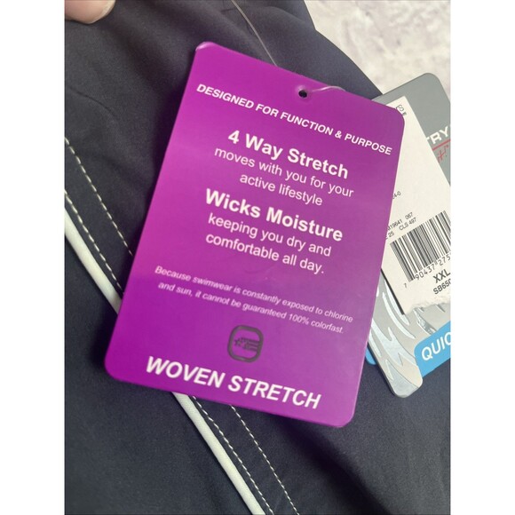 Free Country Women’s NWT Quick Dry Elastic Waist Board Shorts Size XXL - Picture 2 of 10